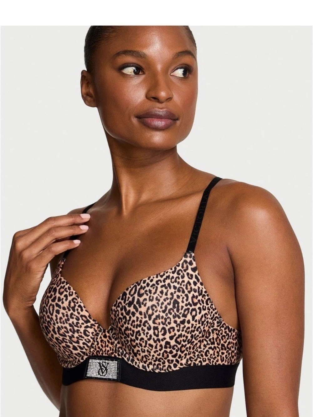 Victoria's Secret Leopard Push-Up Bra - Tan & Black